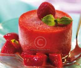 Sorbet de fraises au basilic